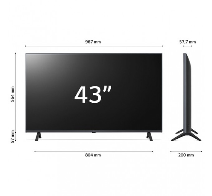 Телевізор LG 43QNED80T6A